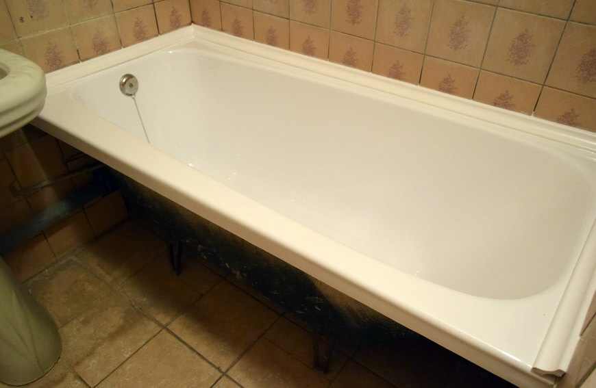 Замена акрилового вкладыша в ванну по адресу МО Лесной городок, улица Лесная 10